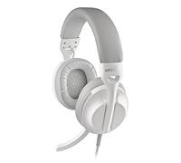 NGS VOX 805 - Cuffie stereo, microfono regolabile, USB-C e adattatore USB-A, Cancellazione del Rumore, Controllo del Volume, Fascia imbottita, Cavo 2 m, Plug & Play per PC, tablet e smartphone, bianco