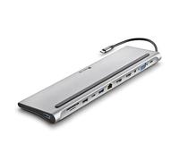 NGS Wonder Dock 12 - Hub USB 3.0 Type-C, Hub multiporta 12 in 1, Ricarica rapida Power Delivery, HDMI, VGA, RJ45, SD/TF, Ampia compatibilità (laptop, MacBook, cellulari), Compatto, 273x80x17mm