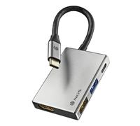 NGS WONDER DOCK 4 USB 2.0 Type-C Argento