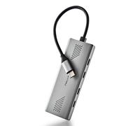 NGS WONDER4-C - Adattatore multiporta USB-C 4 in 1, Hub con 4 porte USB 3.0, ad alta velocità 5 Gbps, compatibile con PC, Mac e tablet, design portatile e leggero, alloggiamento in alluminio, cavo 180