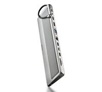 NGS Docking USB-C WonderDock 12 Pro – 3xUSB, 2xHDMI 4K, VGA, RJ45, lettore schede, USB-C PD – Grigio