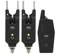 NGT Receiver Fishing Bite Set Range on Blister, Allarme 2 Pezzi Unisex-Adulto, Nero, 200 m