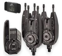 NGT XT3 - Set di allarmi wireless 3+1 per pesca alla carpa, con ricevitore e custodia