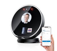 NGTeco TC7 Rilevatore Presenze,che Supporta il Riconoscimento Facciale e Delle Impronte Digitali Oltre Alle Tessere RFID,per Aziende, Controllo Remoto via App iOS/Android, Nessun Abbonamento