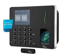 NGTeco WIFI Rilevazione Presenze W3, con verifica delle presenze tramite impronta digitale e lettore, fino a 50 utenti, app per iOS/Android (English)