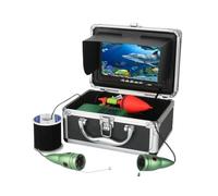 NGTFDCP Fotocamera Kit Fotocamera Subacquea per Pesca 1000TVL 6 Pezzi. Lampada A Infrarossi con Monitor A Colori in Pollici per Kayak da Barca(FO09MJ-30M-IR)