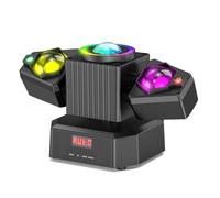 NGTFDCP Lampada proiettore, Proiettore di Effetti Luce A LED A Doppio Braccio 4 in 1 con Telecomando, for DJ, Feste, Concerti, Matrimoni E Teatro,per Feste di Compleanno e Ballo di Halloween