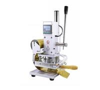 NGTFDCP Macchina per Stampa Goffratrice Manuale Mmachine per Stampa A Caldo con Supporto per Pelle, Stoffa, Legno(10 * 13)