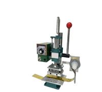 NGTFDCP Macchina per Stampa Macchina da Stampa Manuale per A Caldo con Logo in Pelle, Piegatura E Marcatura per Pelle, Stoffa, Legno(5 * 8cm)