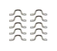 NGTFDCP Maniglia della Porta, 20 Pezzi di Piastra for Maniglia di Prua for Yacht, Anello di Fissaggio, Clip for Sella, Occhiello for Gancio for Barca Ovale Auto, Bagno con Doccia