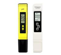 NGTFDCP Misuratore TDS, Kit per Il Test della qualità 'Acqua, Penna per TDS, PHmetro, per ECPH,Tester del PH,per Acqua Potabile(Yellow PH And White TDS+EC)