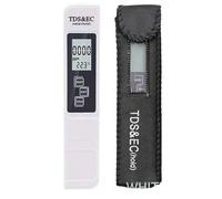 NGTFDCP Misuratore TDS, Rilevatore di qualità 'Acqua 3 in 1 Penna for Test conducibilità con Schermo Grande Tester Digitale Misuratore TDS EC,per Acqua Potabile, Sistema RO/di, acquari ECC.