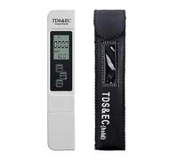 NGTFDCP Misuratore TDS, TDS Meter, Digital Water Quality Tester EC Range 0-9990 Multi-Function Purity Thermometer Temp PPM,per Acqua Potabile(White)
