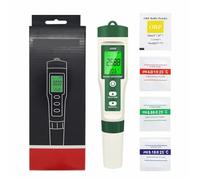 NGTFDCP Misuratore TDS, Tester Digitale per Acqua 10 in 1 qualità PH EC TDS ORP H2 Salinità Fertile S G Resistività Temp Meter per Acquari Piscine,per Acqua Potabile