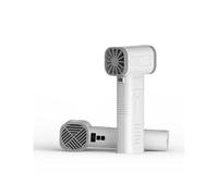 NGTFDCP Soffiatore per auto, Ventilatore for auto, potente ventilatore a condotto ad alta velocità senza spazzole, ventilatore turbo portatile,Alta potenza di aspirazione(White)