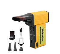 NGTFDCP Soffiatore per Foglie, Soffiatore per Foglie da 1000000 Giri/min. Ventilatore Turbo Senza Spazzole Super Potente Fili Tipo -C Pistola A Ricaricabile 52 M/s,per la Pulizia del Patio(Yellow)