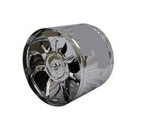 NGTFDCP Ventilatore da condotto, 2 pezzi '6''8'' tubo di scarico ventilatore aria ventilaze metallo mini estrattore bagno WC condotto a parete,Ventilazione(8inch)
