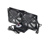 NGTFDCP Ventilatore da condotto, la for computer da 120 mm, regolatore di velocità for la ventilazione del cabinet di raffreddamento del server,Ventilazione(2FANS)