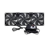 NGTFDCP Ventilatore da condotto, la for computer da 120 mm, regolatore di velocità for la ventilazione del cabinet di raffreddamento del server,Ventilazione(3FANS)