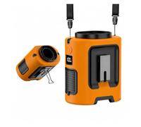NGTFDCP Ventilatore portatile, Ventilatore portatile da appendere al collo per il lavoro all'aperto del corriere di viaggio per il campeggio(Orange)