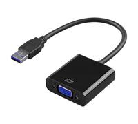 NGUIT Adattatore USB 3.0 a VGA 1080P con driver esterno, convertitore video multi-schermo per PC laptop, monitor VGA, TV HDTV e proiettore, compatibile con Windows XP/7/8/10/11