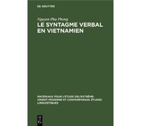 Nguyen Phu Phong Le Syntagme Verbal En Vietnamien (Copertina rigida)