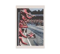 NGVDE Poster su tela di Michael Schumacher, decorazione per camera da letto, sport, ufficio, camera da letto, regalo, senza cornice, 40 x 60 cm