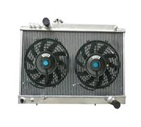 NGYBSFHxsr Ventole del radiatore in Alluminio a 3 File compatibili con Toyota Supra MK3 JZA70 A70 3.0L Turbo MT 7MGTE 7MGE MA70 1986-1992(Radiator And Fan)