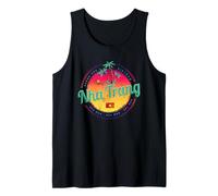 Nha Trang retrò Tramonto Vietnam Beach Souvenir Vintage Canotta