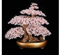 NHDVDVAV Albero di Cristallo Naturale, Grande Albero di Cristallo di Quarzo, Albero dei Soldi Feng Shui, Alberi Bonsai fortunati per Ufficio, casa, Stanza, scrivania, Decorazioni,A