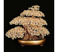 NHDVDVAV Albero di Cristallo Naturale, Grande Albero di Cristallo di Quarzo, Albero dei Soldi Feng Shui, Alberi Bonsai fortunati per Ufficio, casa, Stanza, scrivania, Decorazioni,C