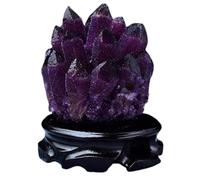 NHDVDVAV Cluster di Cristallo di Ametista, Quarzo Viola Naturale, Cluster di Cristalli minerali, Cluster di Cristalli per Meditazione, guarigione, Ornamento, Punto Feng Shui, Decorazione,About 400g