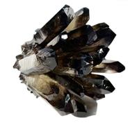 NHDVDVAV Esemplare di Cristallo di Quarzo fumé Grezzo, Bellissimi Grandi Cluster di Quarzo Naturale, Pietre di Cristallo curative, Pezzi di Roccia da Esposizione, Ornamento Minerale,About 1000g