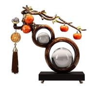 NHDVDVAV Ornamenti di Zucca in Stile Cinese, Scultura di Sfera di Cristallo di Zucca Feng Shui, graziosa Decorazione fortunata per Soggiorno, Matrimonio, scrivania da Ufficio, libreria