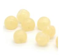 NHEISSCF Bottoni di Perle, 20 Pezzi 10/12 mm Candy Bottoni Invisibili con Gambo in Perla for Cucire Magliette for Bambini Decorazioni Fatte a Mano(Yellow,10mm 20pcs)