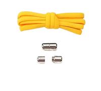 NHEISSCF Lacci for Scarpe Elastici for da Ginnastica No Tie rapidi Rotondi Bambini Adulti Taglia Unica(Yellow)