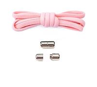 NHEISSCF Lacci for Scarpe Elastici for da Ginnastica No Tie rapidi Rotondi Bambini Adulti Taglia Unica(Dark Pink)