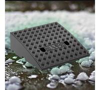 NHEISSCF Rampa di Accesso al marciapiede, Rampe Portatili for vialetti da 2", 5", 4", for gradini for sedie a rotelle, deambulatori, passeggini, Scooter(Black,50x50x18 cm)