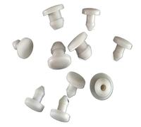 NHEISSCF Tappi per Fori in Silicone, 10/50/100 Pezzi Tappi in Gomma siliconica Bianca da 2,5 mm a 14 mm Tappo Conico Guarnizione a Scatto Tappo terminale Tappo di Chiusura(White-50pcs,20mm)