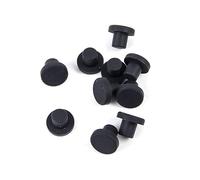 NHEISSCF Tappi per Fori in Silicone, 10 Pezzi/Set Tappi for Fori in Gomma Piena da 3,5-12 mm, Resistenti alle Alte Temperature, Tipo T, guarnizioni in Silicone, Tappi terminali Antipolvere(As Pic-02)