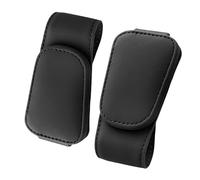 NHGTFOQ 2 Confezioni Porta Occhiali Auto,per Alfa Romeo 156 159 Mito Giulia Stelvio Giulietta Portaocchiali da Auto Pelle Magnetico Porta Occhiali Auto Occhiali da Sole,A
