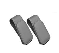 NHGTFOQ 2 Confezioni Porta Occhiali Auto,per Alfa Romeo Mito Giulia Stelvio Sportiva Portaocchiali da Auto Pelle Magnetico Porta Occhiali Auto Occhiali da Sole,B