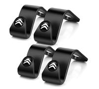 NHGTFOQ 4 Pezzi Gancio per Auto, per Citroen C3 aircross 2017-2025 Versatile e Durevole Ganci Poggiatesta Auto Organizza Auto Accessori Auto Interno