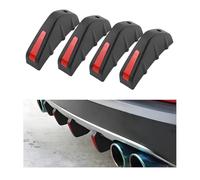 NHGTFOQ Diffusore Paraurti Posteriore Spoiler, per Alfa Romeo Mito 2008-2018 Alettoni Auto Tuning Spoiler Posteriore Lip Spoiler Pinne Squalo ABS,B