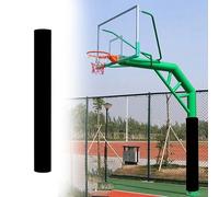 NHJREO 1 Cuscinetto Avvolgente for palo da Basket - for canestri da Basket da 4", 5", 6" e 8", Ideale for l'uso in comunità, Patio e Parco(Black,114mm)