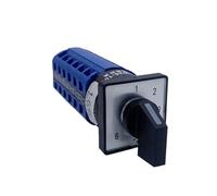 NHKSFBLQ 16mm Opening Hole Rotary Cam Switch LW26-10/6 Six Section Two Wire 6-Way Power Supply Voltage Signal Switching Control