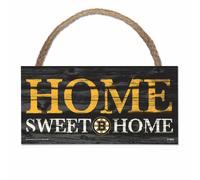 NHL Boston Bruins Home Sweet Insegna In Legno Da Appendere