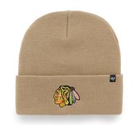 NHL Chicago Blackhawks Berretto di Lana Haymaker Cachi Knit Beanie 195000784279