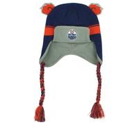NHL Edmonton Oilers Casco Nappe Blu Navy Arancione Inverno Bambini Knit Berretto