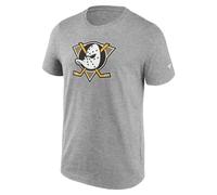NHL Maglietta Anaheim Mighty Ducks Maglietta Primaria Logo Grafico Grigio